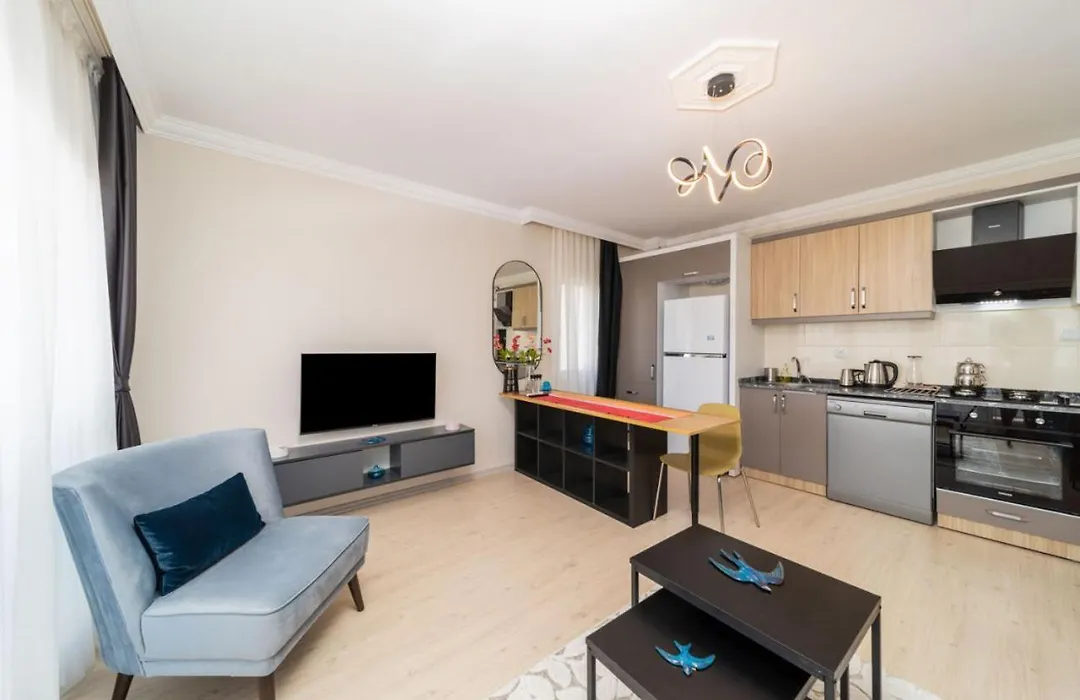Lovely Flat 2 Km To Lara Beach In Muratpasa-1